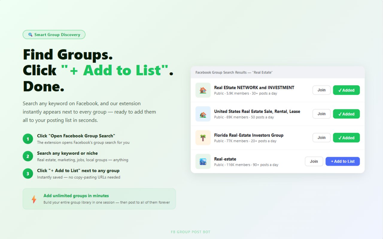 Smart Group Discovery for Facebook Groups