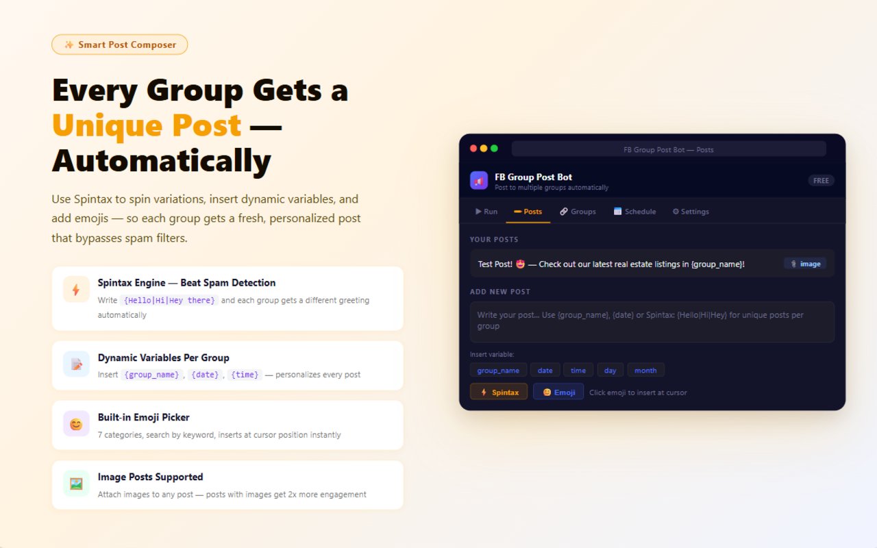 Smart Post Composer with Spintax