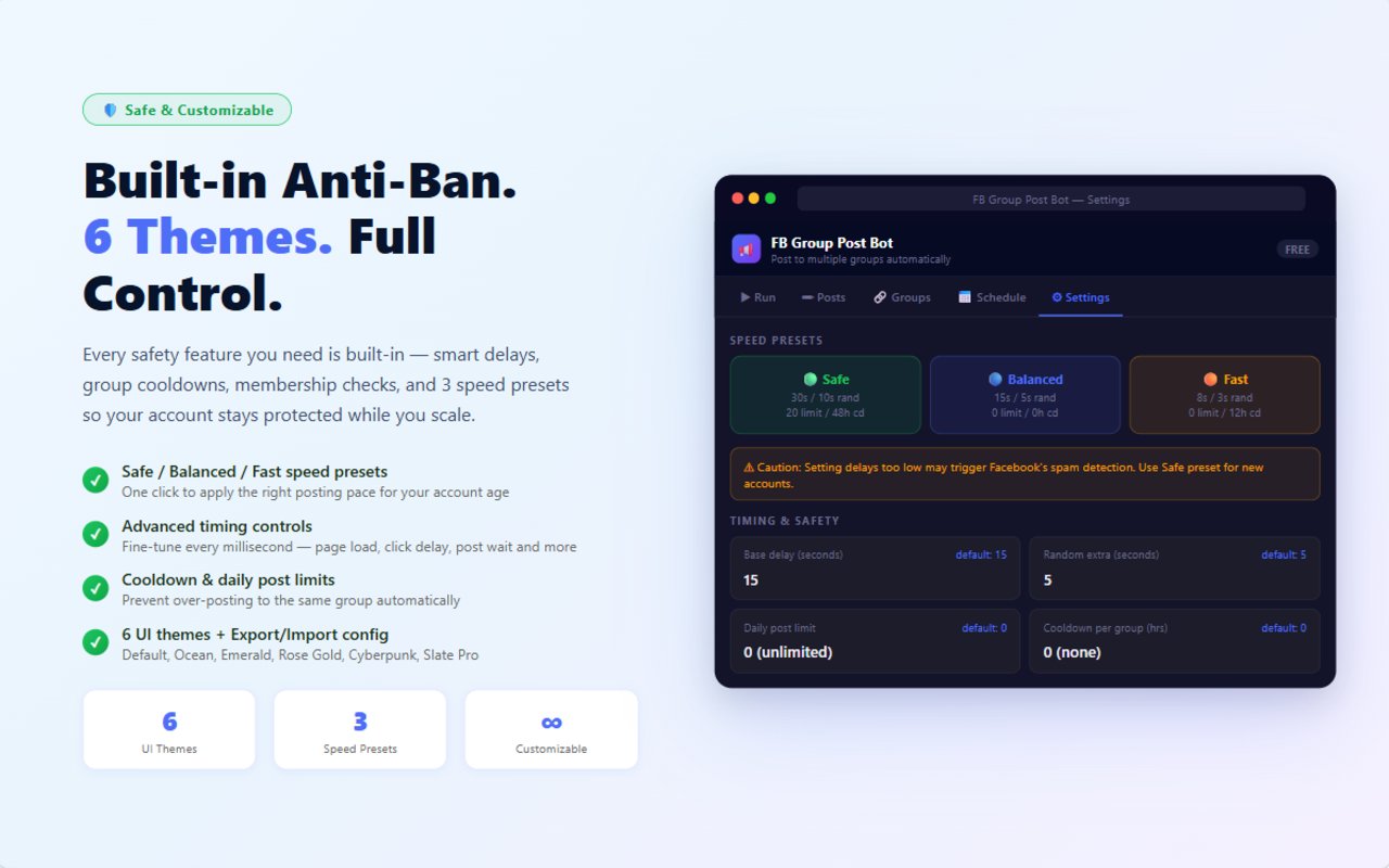 Anti-Ban Settings and Speed Presets